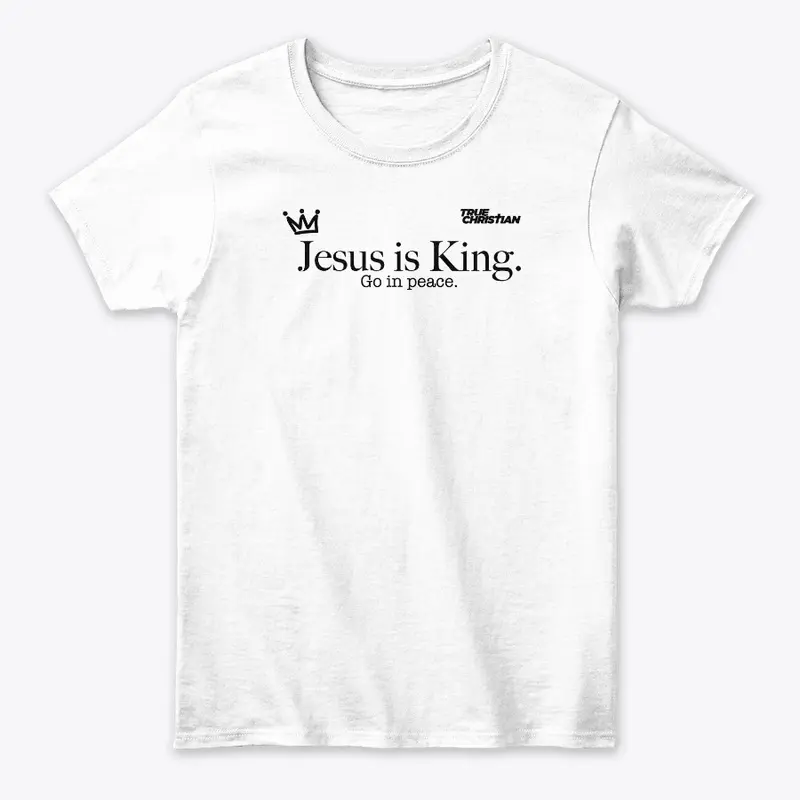 Jesus is King Black Text