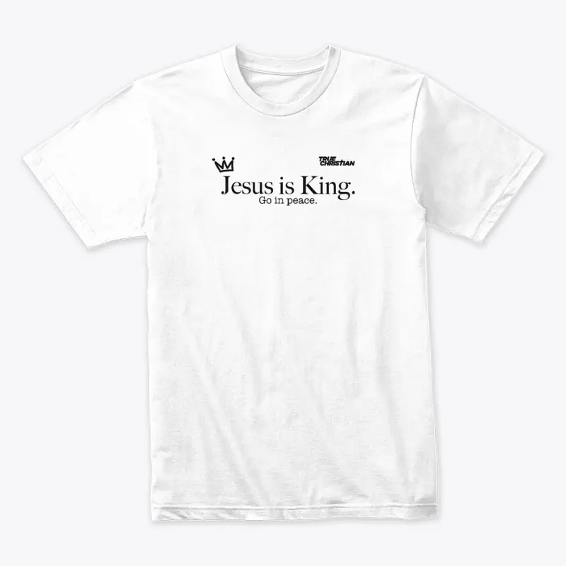 Jesus is King Black Text